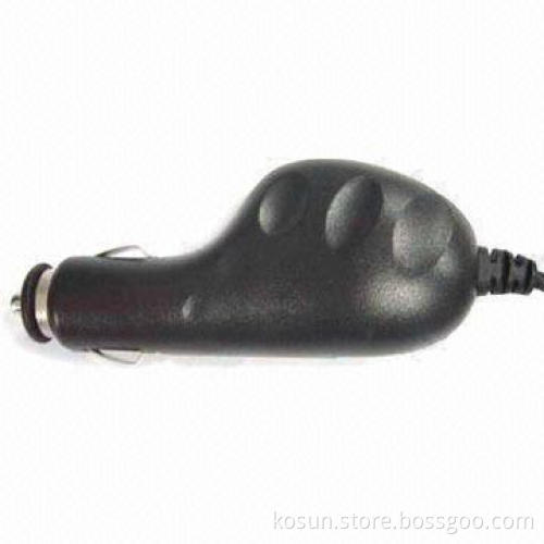 In-car Charger with 500 to 1,000mAh Output Current, CE/RoHS/E-mark Certified